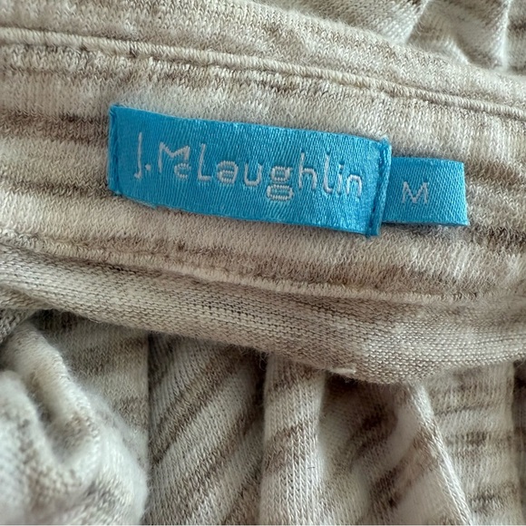 J McLaughlin Stripe Button Blouse Size Medium - Picture 7 of 13